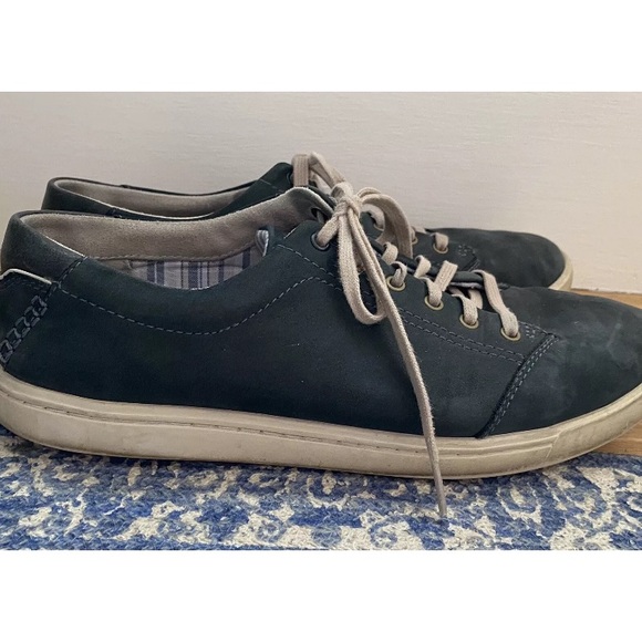 Clarks shoes Men’s 10.5 Low Top Blue Suede 1825 Plus Cushion Casual Sneaker - Picture 3 of 12